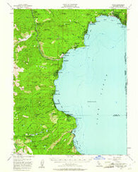 Tahoe California Historical topographic map, 1:62500 scale, 15 X 15 Minute, Year 1955