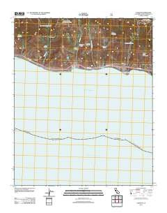 Tajiguas California Historical topographic map, 1:24000 scale, 7.5 X 7.5 Minute, Year 2012