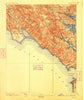 Tamalpais California Historical topographic map, 1:62500 scale, 15 X 15 Minute, Year 1897