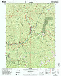 Tanners Peak California Historical topographic map, 1:24000 scale, 7.5 X 7.5 Minute, Year 2001