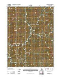 Tanners Peak California Historical topographic map, 1:24000 scale, 7.5 X 7.5 Minute, Year 2012