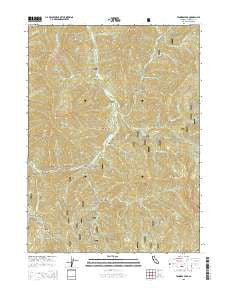 Tanners Peak California Current topographic map, 1:24000 scale, 7.5 X 7.5 Minute, Year 2015