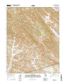 Tassajara California Current topographic map, 1:24000 scale, 7.5 X 7.5 Minute, Year 2015