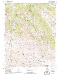 Tassajara California Historical topographic map, 1:24000 scale, 7.5 X 7.5 Minute, Year 1991