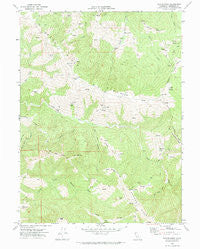 Taylor Peak California Historical topographic map, 1:24000 scale, 7.5 X 7.5 Minute, Year 1969