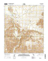 Tecopa California Current topographic map, 1:24000 scale, 7.5 X 7.5 Minute, Year 2015