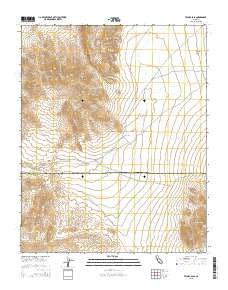 Tecopa Pass California Current topographic map, 1:24000 scale, 7.5 X 7.5 Minute, Year 2015