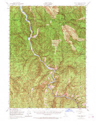 Tectah Creek California Historical topographic map, 1:62500 scale, 15 X 15 Minute, Year 1952
