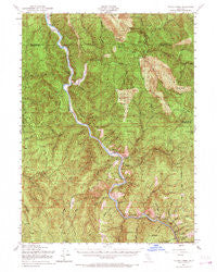 Tectah Creek California Historical topographic map, 1:62500 scale, 15 X 15 Minute, Year 1952