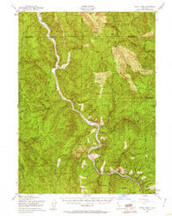 Tectah Creek California Historical topographic map, 1:62500 scale, 15 X 15 Minute, Year 1952
