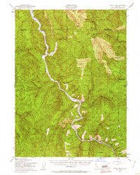 Tectah Creek California Historical topographic map, 1:62500 scale, 15 X 15 Minute, Year 1952