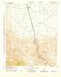 Tecuya Creek California Historical topographic map, 1:31680 scale, 7.5 X 7.5 Minute, Year 1945