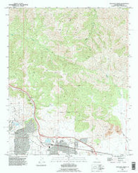 Tehachapi North California Historical topographic map, 1:24000 scale, 7.5 X 7.5 Minute, Year 1992