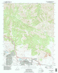 Tehachapi North California Historical topographic map, 1:24000 scale, 7.5 X 7.5 Minute, Year 1992