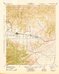 Tehachapi California Historical topographic map, 1:62500 scale, 15 X 15 Minute, Year 1943