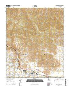 Tehachapi North California Current topographic map, 1:24000 scale, 7.5 X 7.5 Minute, Year 2015