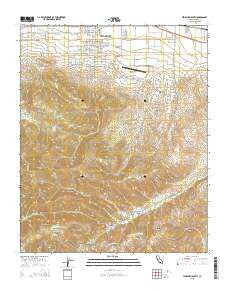 Tehachapi South California Current topographic map, 1:24000 scale, 7.5 X 7.5 Minute, Year 2015