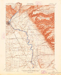 Tehama California Historical topographic map, 1:62500 scale, 15 X 15 Minute, Year 1905