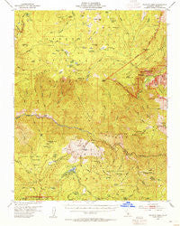 Tehipite Dome California Historical topographic map, 1:62500 scale, 15 X 15 Minute, Year 1952