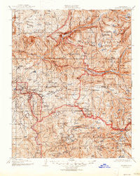 Tehipite California Historical topographic map, 1:125000 scale, 30 X 30 Minute, Year 1905