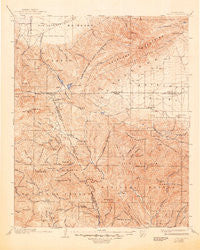 Tejon California Historical topographic map, 1:125000 scale, 30 X 30 Minute, Year 1903
