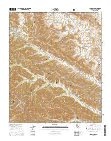 Telegraph Peak California Current topographic map, 1:24000 scale, 7.5 X 7.5 Minute, Year 2015