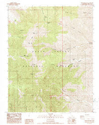 Telescope Peak California Historical topographic map, 1:24000 scale, 7.5 X 7.5 Minute, Year 1988