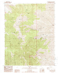 Telescope Peak California Historical topographic map, 1:24000 scale, 7.5 X 7.5 Minute, Year 1988