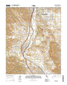 Templeton California Current topographic map, 1:24000 scale, 7.5 X 7.5 Minute, Year 2015