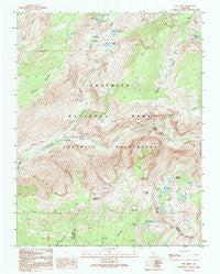 Ten Lakes California Historical topographic map, 1:24000 scale, 7.5 X 7.5 Minute, Year 1992