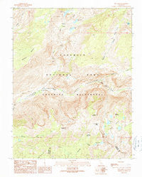 Ten Lakes California Historical topographic map, 1:24000 scale, 7.5 X 7.5 Minute, Year 1990