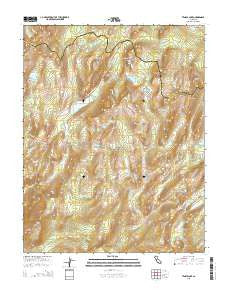 Tenaya Lake California Current topographic map, 1:24000 scale, 7.5 X 7.5 Minute, Year 2015