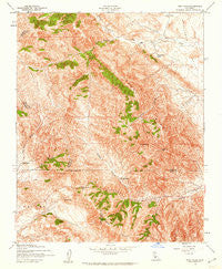 Tent Hills California Historical topographic map, 1:24000 scale, 7.5 X 7.5 Minute, Year 1942