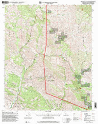 Tepusquet Canyon California Historical topographic map, 1:24000 scale, 7.5 X 7.5 Minute, Year 1995