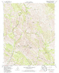 Tepusquet Canyon California Historical topographic map, 1:24000 scale, 7.5 X 7.5 Minute, Year 1964