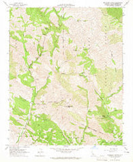 Tepusquet Canyon California Historical topographic map, 1:24000 scale, 7.5 X 7.5 Minute, Year 1964