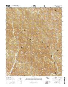 Tepusquet Canyon California Current topographic map, 1:24000 scale, 7.5 X 7.5 Minute, Year 2015