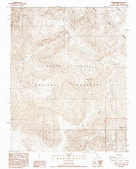 Thimble Peak California Historical topographic map, 1:24000 scale, 7.5 X 7.5 Minute, Year 1988