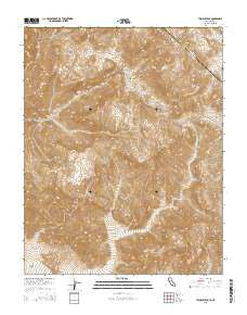 Thimble Peak California Current topographic map, 1:24000 scale, 7.5 X 7.5 Minute, Year 2015