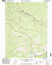 Thompson Peak California Historical topographic map, 1:24000 scale, 7.5 X 7.5 Minute, Year 2001
