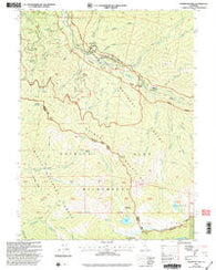 Thompson Peak California Historical topographic map, 1:24000 scale, 7.5 X 7.5 Minute, Year 2001