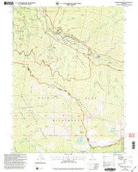 Thompson Peak California Historical topographic map, 1:24000 scale, 7.5 X 7.5 Minute, Year 2001