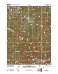 Thompson Peak California Historical topographic map, 1:24000 scale, 7.5 X 7.5 Minute, Year 2012