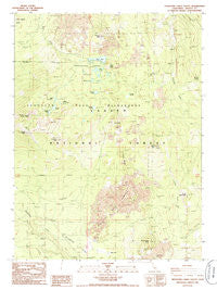Thousand Lakes Valley California Historical topographic map, 1:24000 scale, 7.5 X 7.5 Minute, Year 1985