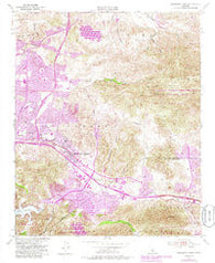 Thousand Oaks California Historical topographic map, 1:24000 scale, 7.5 X 7.5 Minute, Year 1950