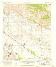Thousand Palms California Historical topographic map, 1:62500 scale, 15 X 15 Minute, Year 1958