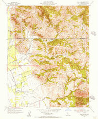 Three Sisters California Historical topographic map, 1:24000 scale, 7.5 X 7.5 Minute, Year 1954