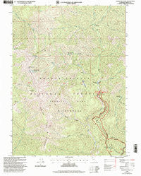 Thurston Peaks California Historical topographic map, 1:24000 scale, 7.5 X 7.5 Minute, Year 1998