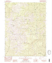 Thurston Peaks California Historical topographic map, 1:24000 scale, 7.5 X 7.5 Minute, Year 1982