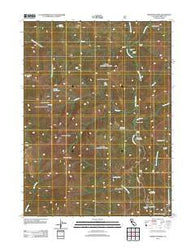 Thurston Peaks California Historical topographic map, 1:24000 scale, 7.5 X 7.5 Minute, Year 2012